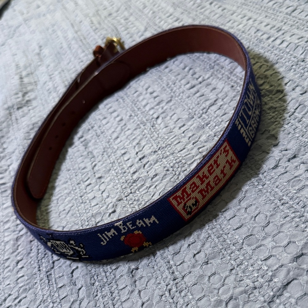 Evan Williams Brown and Blue Men's Belt - Picture 5 of 6